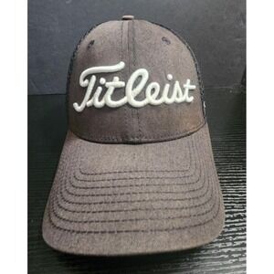 Titleist Bew Era Pro V1 Footjoy Flex Golf Hat Black size Medium Large